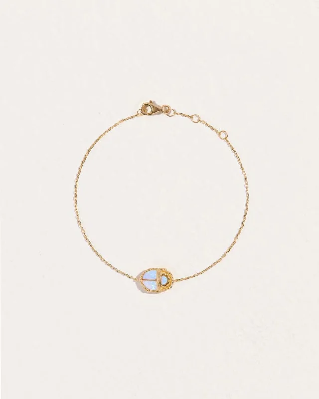 vintage locket necklace gold Inlay Scarab Bracelet