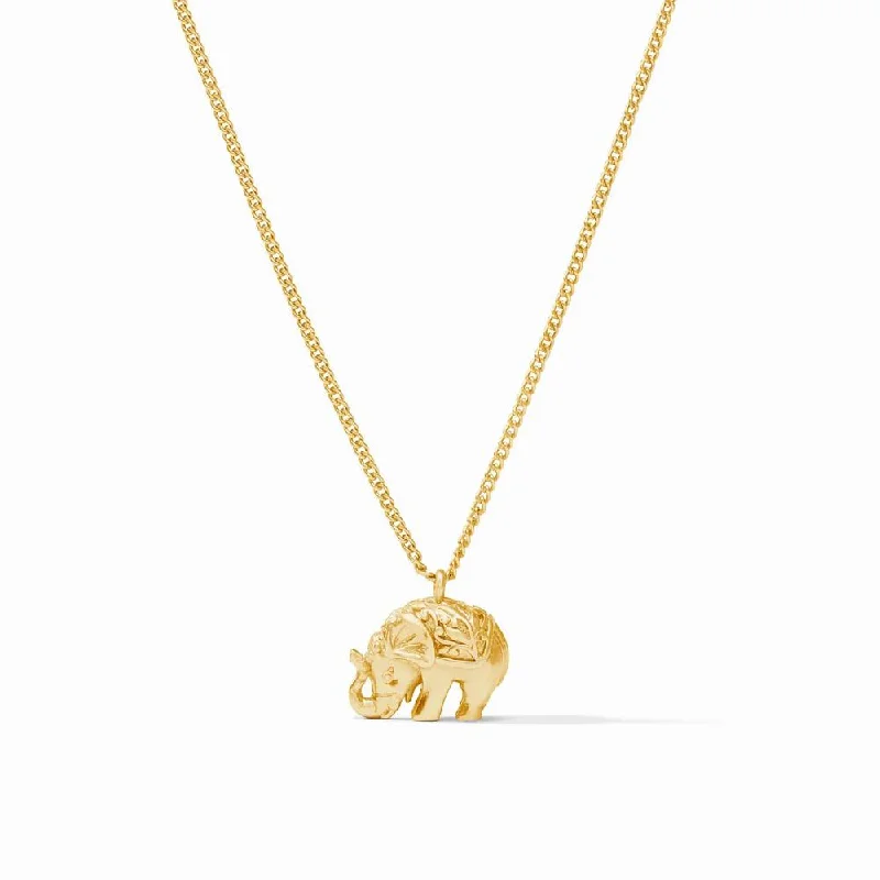 vintage turquoise pendant necklace Julie Vos Elephant Delicate Necklace
