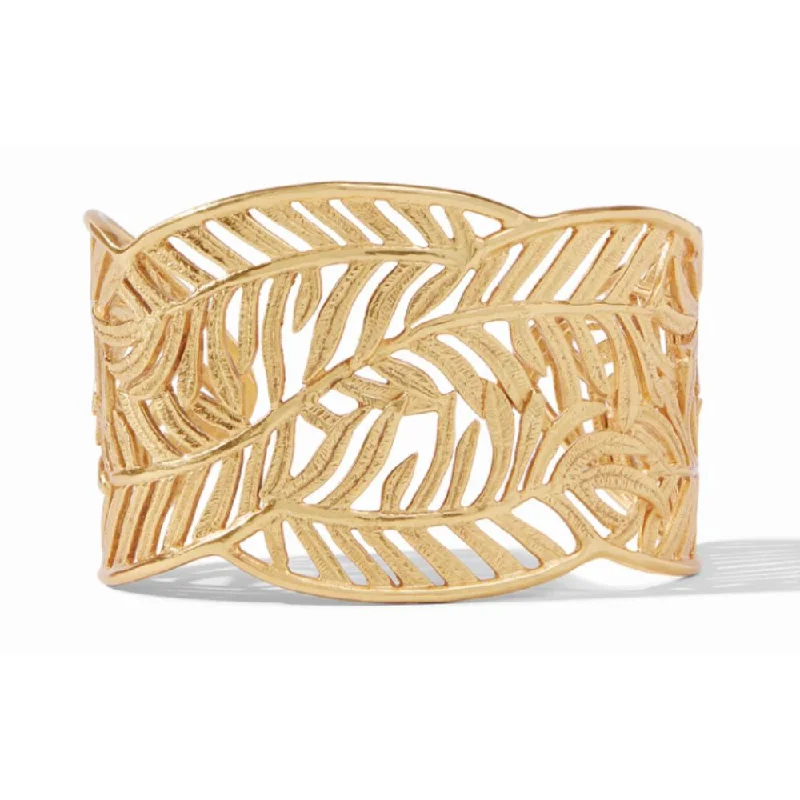 infinity couple’s ring matching set Julie Vos Fern Cuff Gold