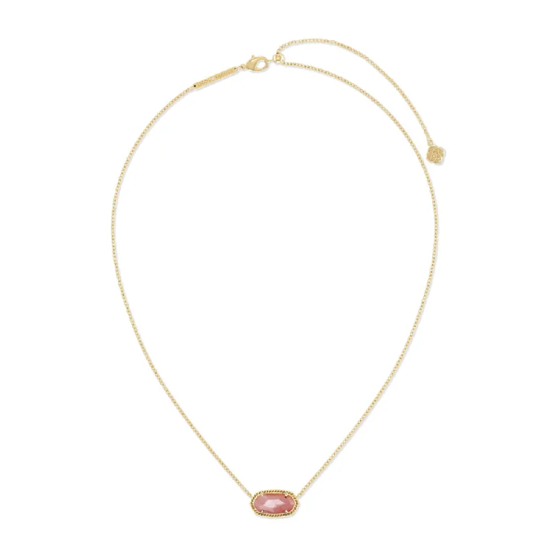 round cut diamond engagement ring Kendra Scott Elisa Pendant Necklace In Coral Pink Mother Of Pearl
