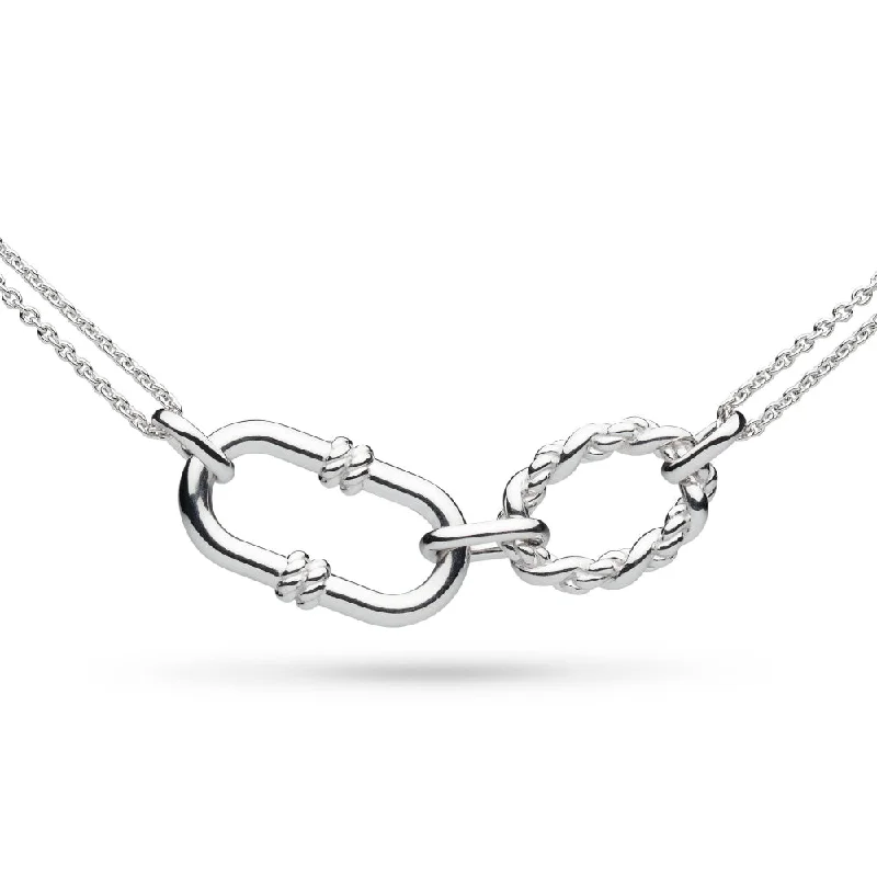 cute cat charm bracelet Kit Heath Marina Rope Link Duo Grande Twin Chain Necklace
