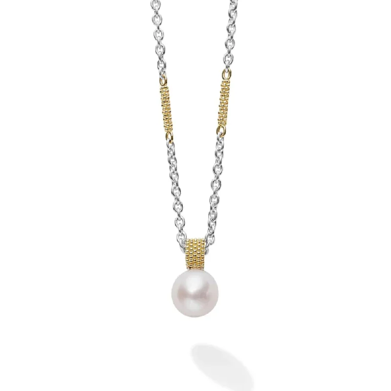 adjustable toe ring silver Lagos Luna Pearl Pendant Necklace