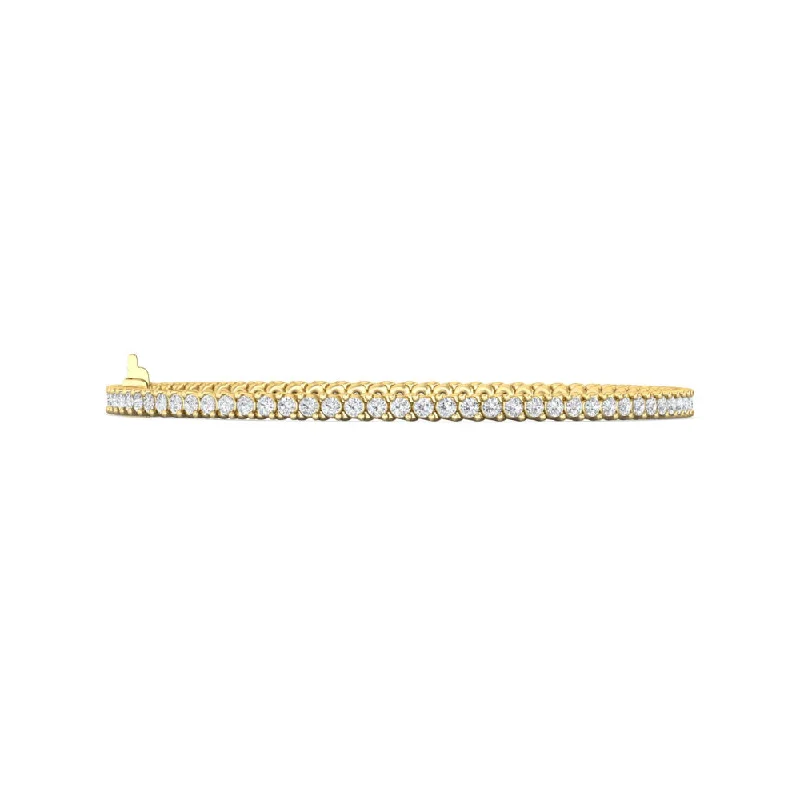 minimalist cubic zirconia earrings Martin Flyer 14k Gold Diamond Tennis Bracelet