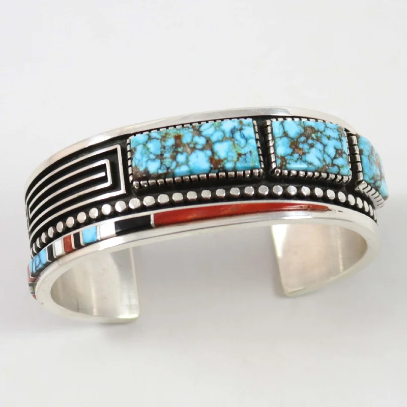 white gold infinity ring Multi-Stone Inlay Cuff