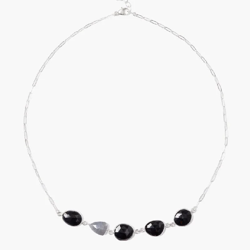 rose gold snake chain bracelet Onyx Mix Valencia Necklace