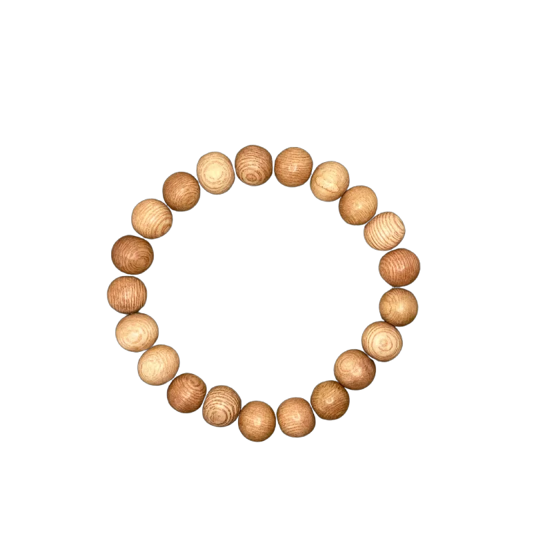 rose gold snake chain bracelet Palm Wood Round 10mm Bracelet
