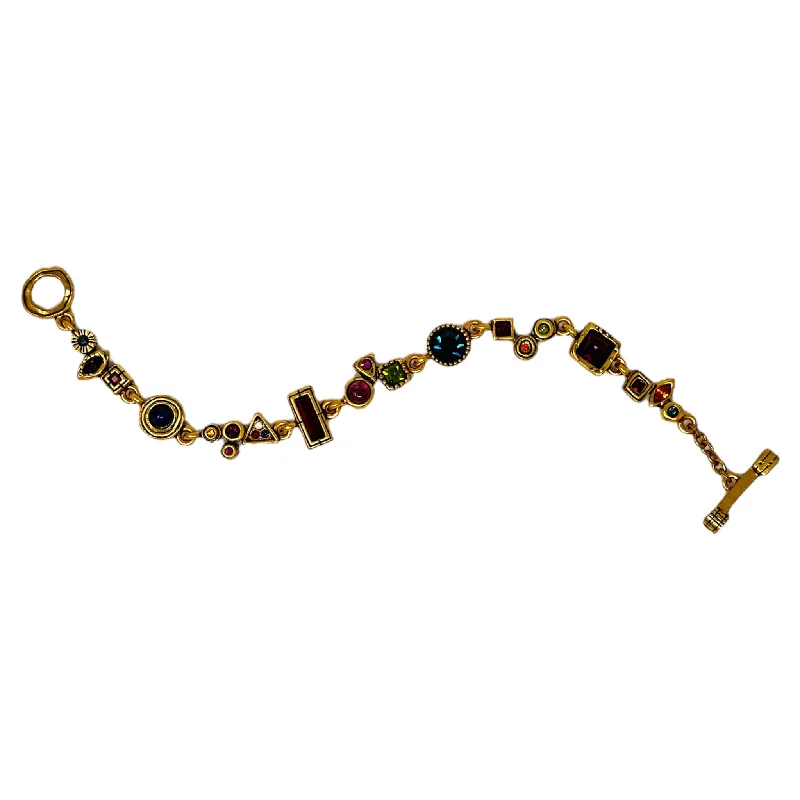 14k gold nose ring hoop Patricia Locke Sky Line Bracelet in Gold Mosaic