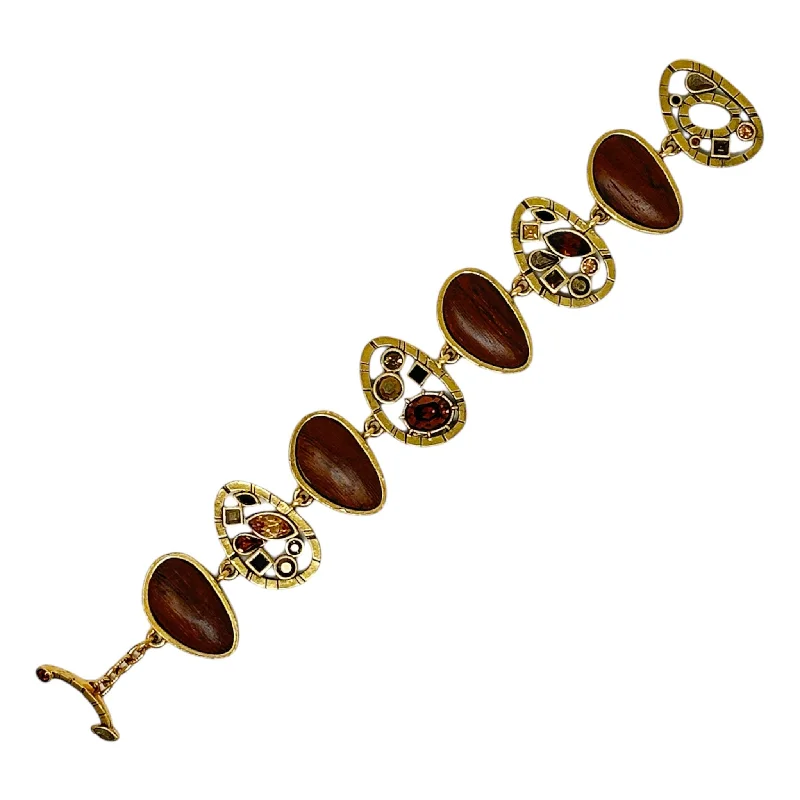 rose gold infinity bracelet Patricia Locke The Village Bracelet in Gold Orchard