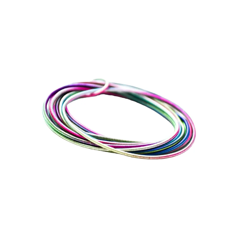 infinity loop ring rose gold Piano Wire Bangles, Multicolor