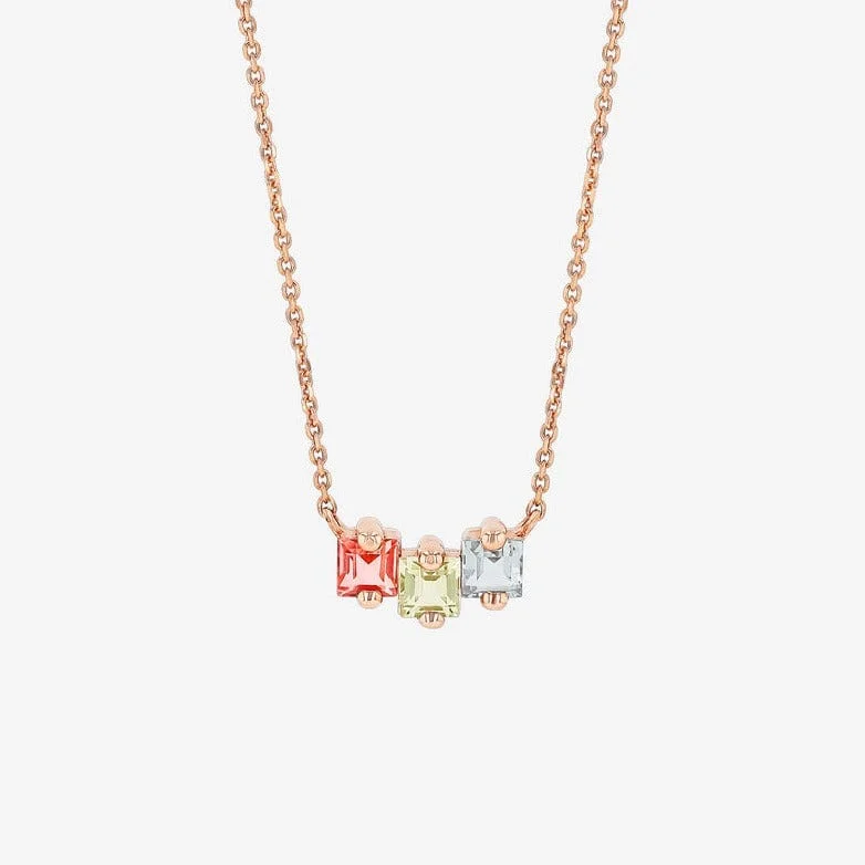 genuine amber pendant necklace Pastel Mini Bar Pendant