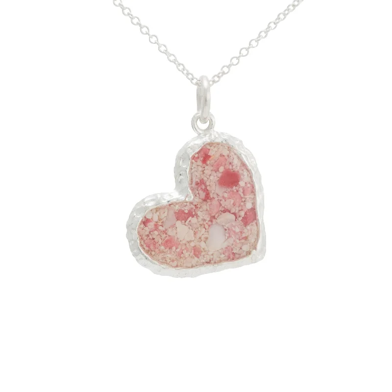 personalized initial ring stackable Reef ~ Heart Pendant