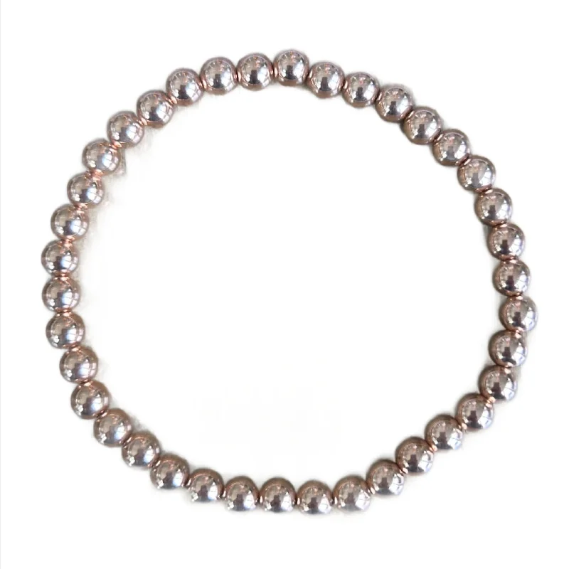 classic wedding set with diamonds Rose Gold Filled 5mm Bracelet