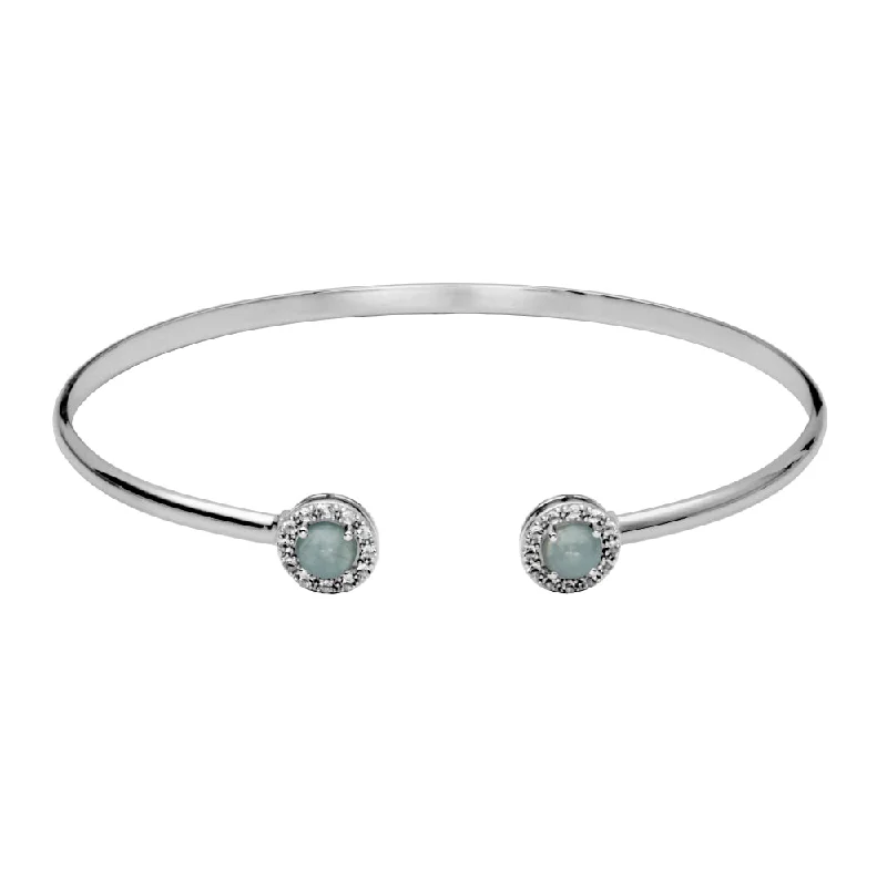 modern geometric gold ring Samuel B. Dazzle Gemstone Bangle Bracelet