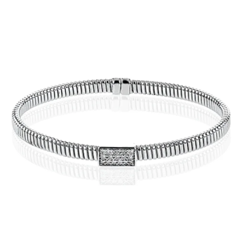 handcrafted sterling silver necklace Simon G. 18k Gold Bracelet with Diamonds