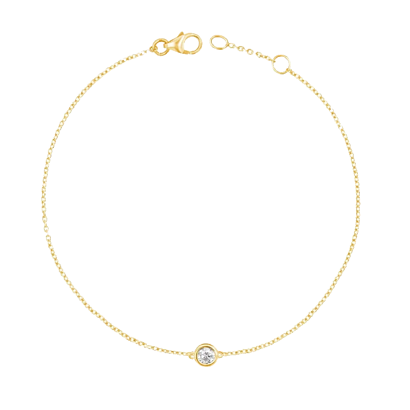double-layered choker necklace Solitaire Diamond Bracelet