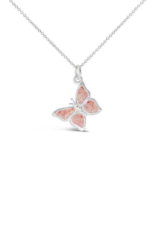 silver anklet with charms Icons ~ Butterfly Pendant