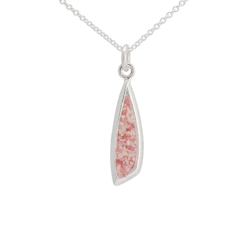 hammered sterling silver band Splash ~ Dagger (Small) Pendant