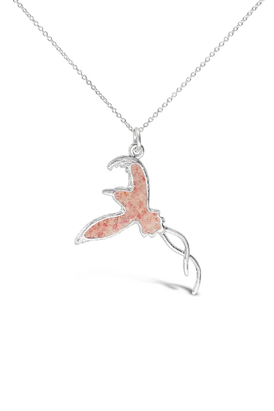sapphire halo engagement ring Longtail ~ Pendant