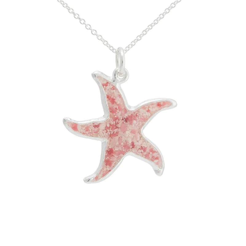 personalized gemstone pendant necklace Friends ~ Starfish (Large) Pendant