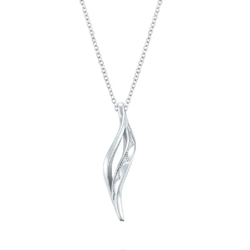 birthstone stacking rings set Tacori Single Wave Pendant Necklace