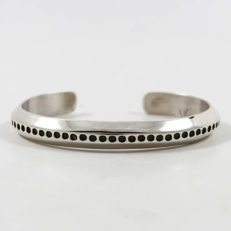 minimalist rose gold stacking rings Stamped Silver Cuff