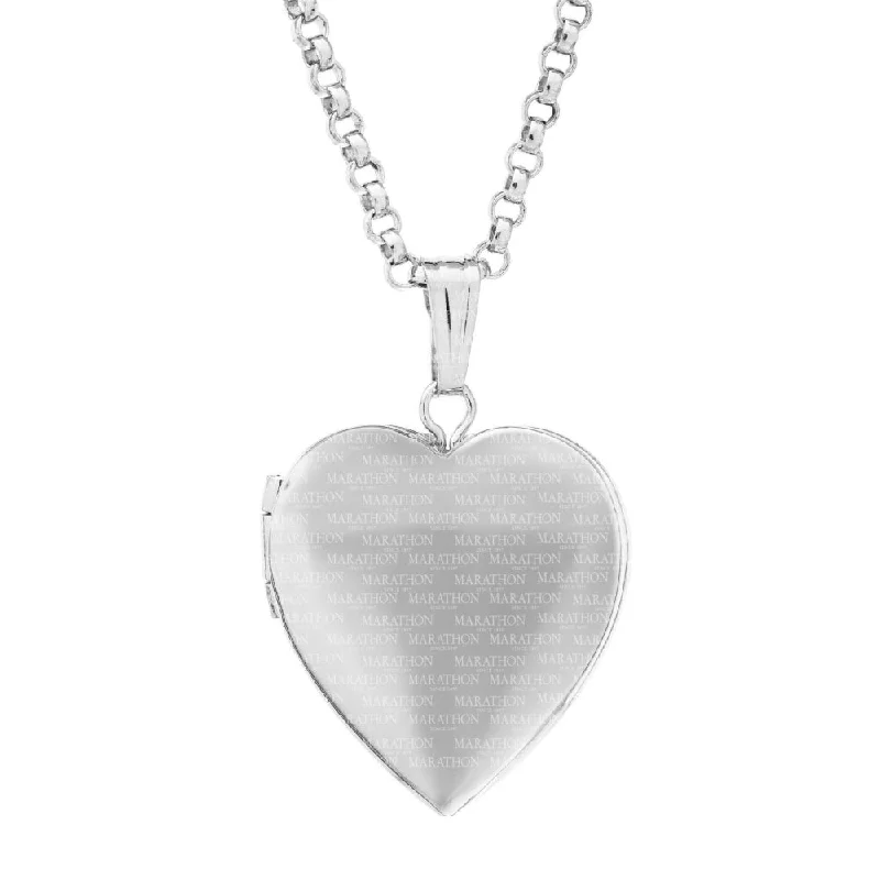 colorful gemstone engagement ring Sterling Silver Heart Locket Necklace
