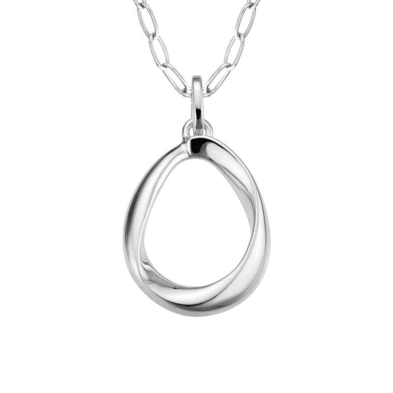 handmade raw stone engagement ring Sterling Silver Teardrop Pendant