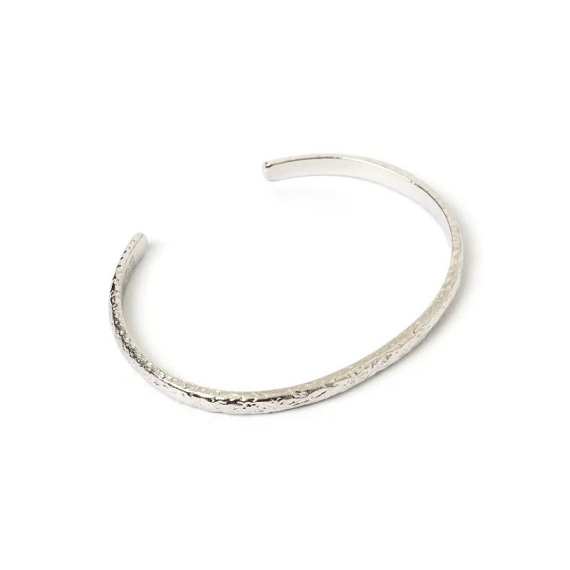 gold initial bracelet personalized Stevie Silver Cuff Bracelet