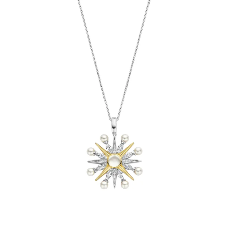 infinity loop ring rose gold Ti Sento Star Pendant Necklace
