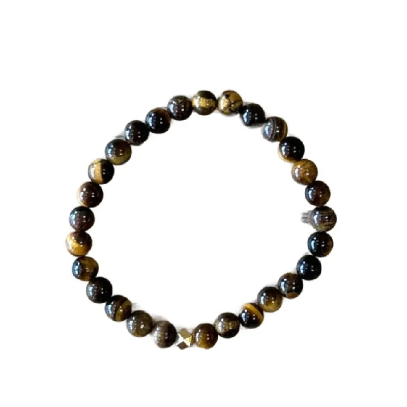 sapphire engagement ring halo Tigers Eye 6mm Bracelet