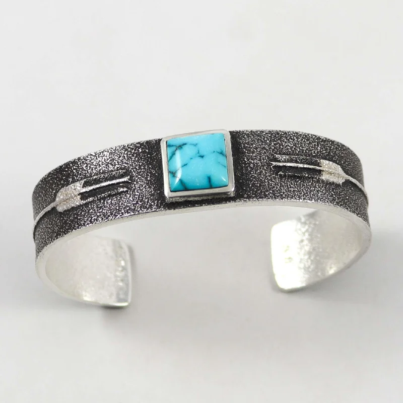 black diamond stud earrings Lone Mountain Turquoise Cuff