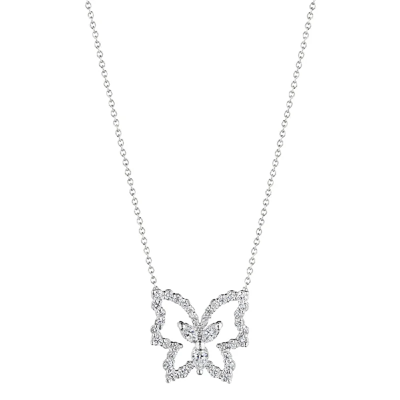 sterling silver toe ring set Verragio 18k Diamond Butterfly Pendant