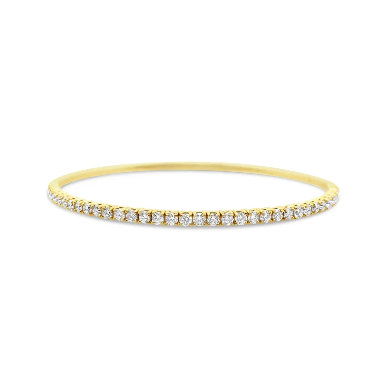 handmade lava stone bracelet Yellow Gold Diamond Bangle Bracelet