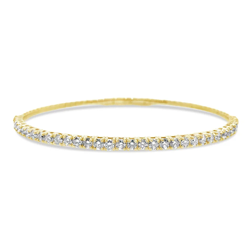 celestial orbit ring set Yellow Gold Diamond Bangle Bracelet