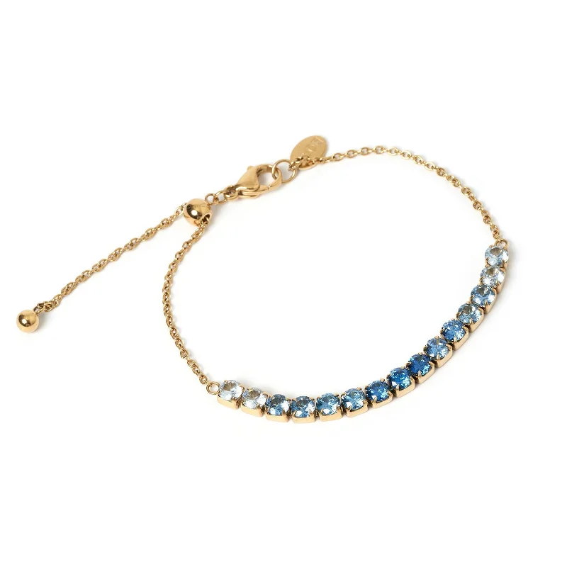 dainty ruby stacking rings Zalia Gold Bracelet - Sapphire