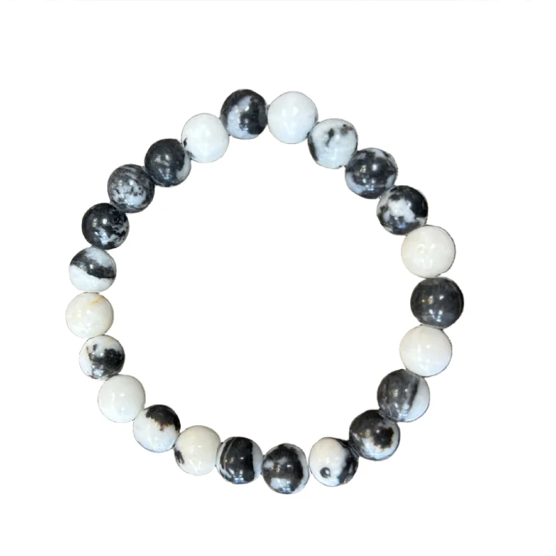 rose gold cartilage barbell Zebra Jasper 8mm Bracelet