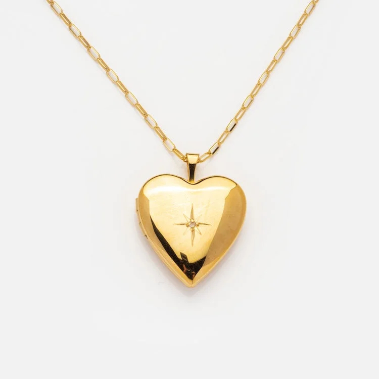 simple turquoise stud earrings 14k Gold Filled Heart of Gold Locket