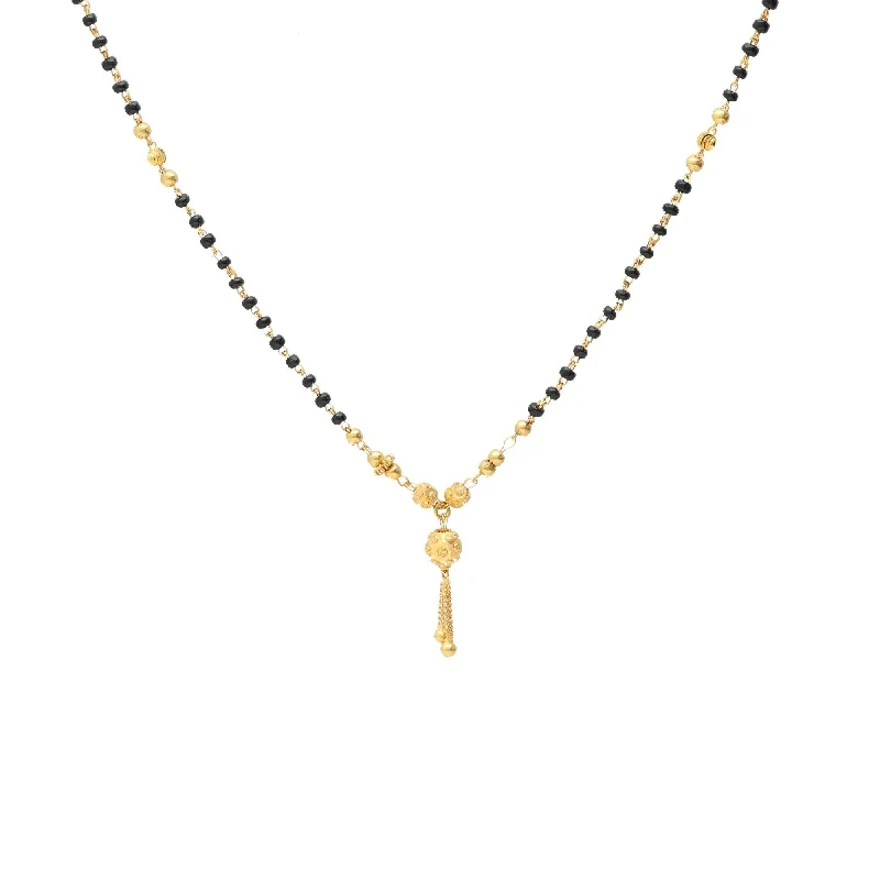 gemstone teardrop earrings 22K Gold Milani Mangalsutra Chain Necklace
