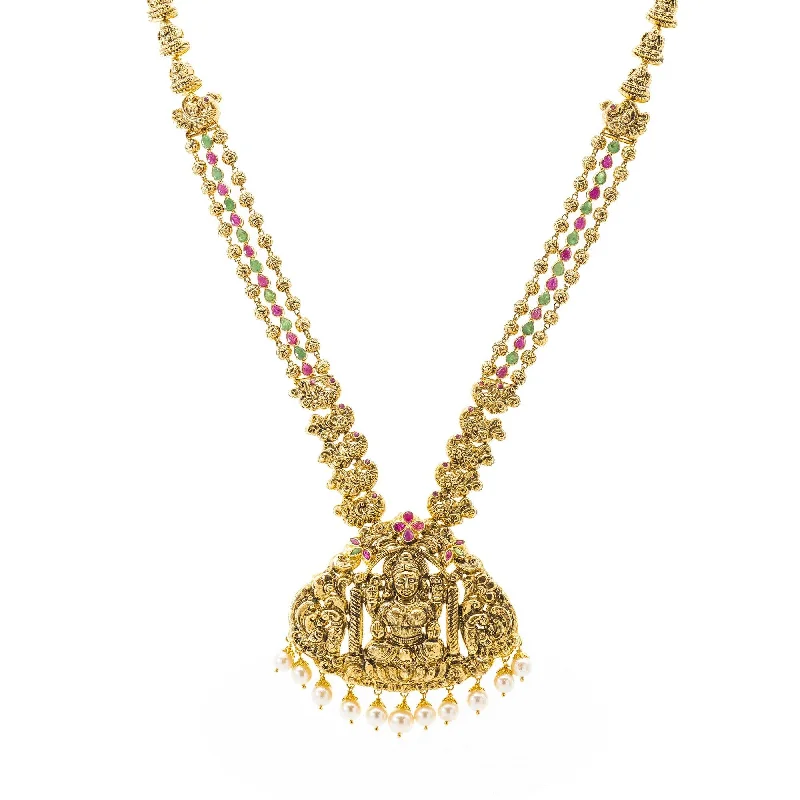 genuine amber pendant necklace 22K Gold Sweet Laxmi Antique Necklace