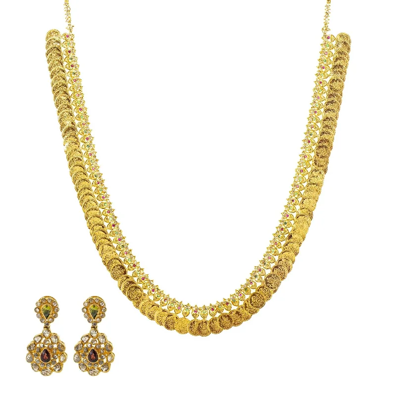 celestial constellation necklace silver 22K Gold & Uncut Diamond Advika Jewelry Set