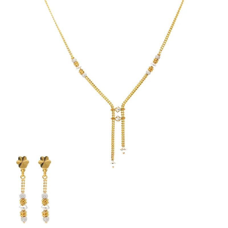 celestial star ring gold 22K Yellow & White Gold Juliette Jewelry Set