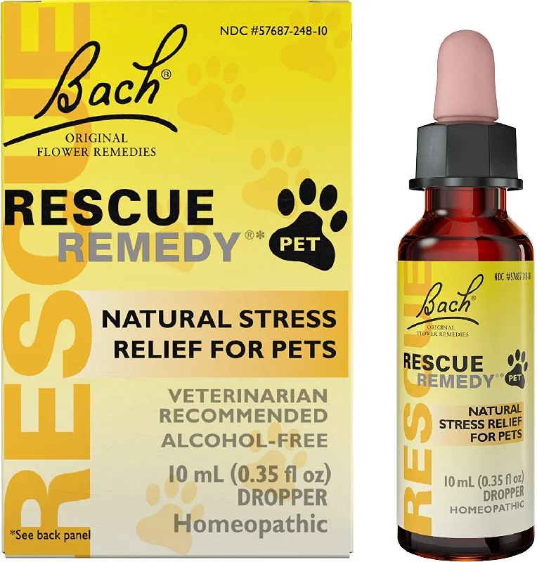 Bach Rescue Remedy Pet Natural Anxiety & Stress Relief, 10 mL