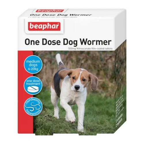 Beaphar One Dose Dog Wormer (6-20kg)