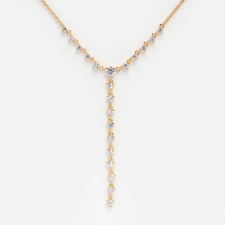 personalized ring with name Bella Lariat Necklace