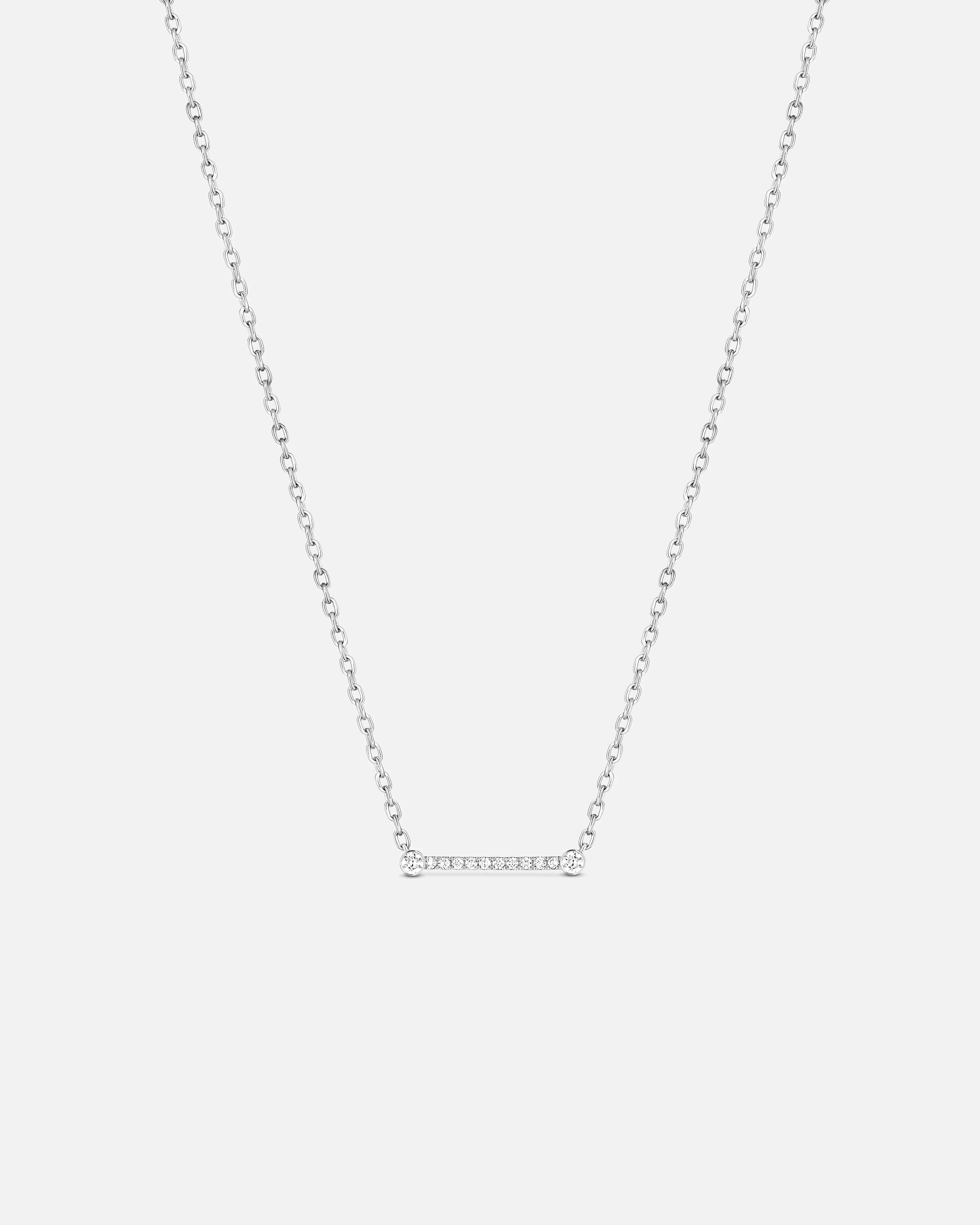 minimalist threader earrings gold Business Meeting Mood Pendant in White Gold