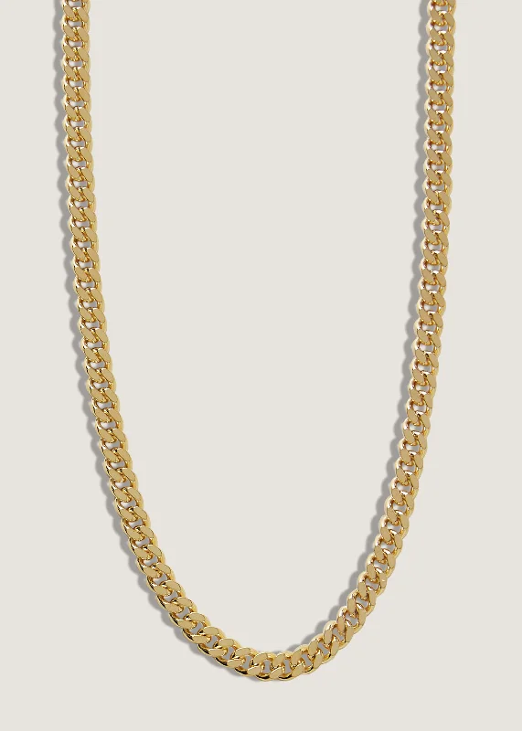 diamond wedding band for women Capri Curb Chain Necklace