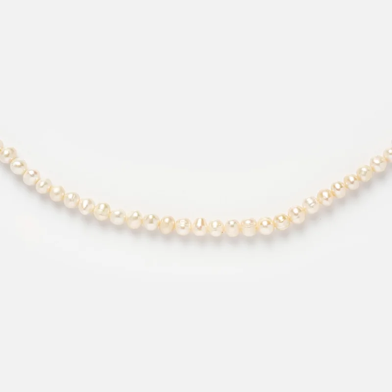 black diamond eternity band Classique Pearl Necklace