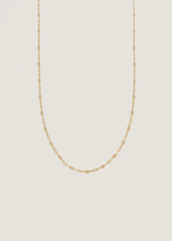 minimalist chain anklet gold Diamond Cut Rolo Chain Necklace