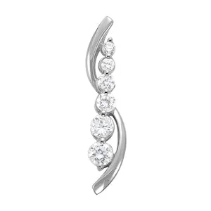 emerald-cut engagement ring halo Fashion Diamond Pendant