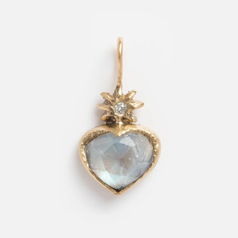 hammered silver pendant necklace Guided Heart Pendant Charm